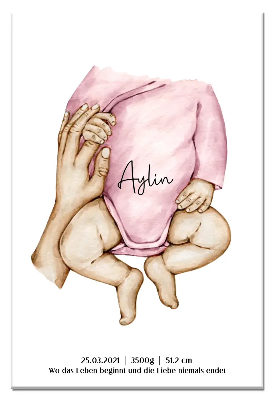 Neugeburt Baby mit Hand Mutter