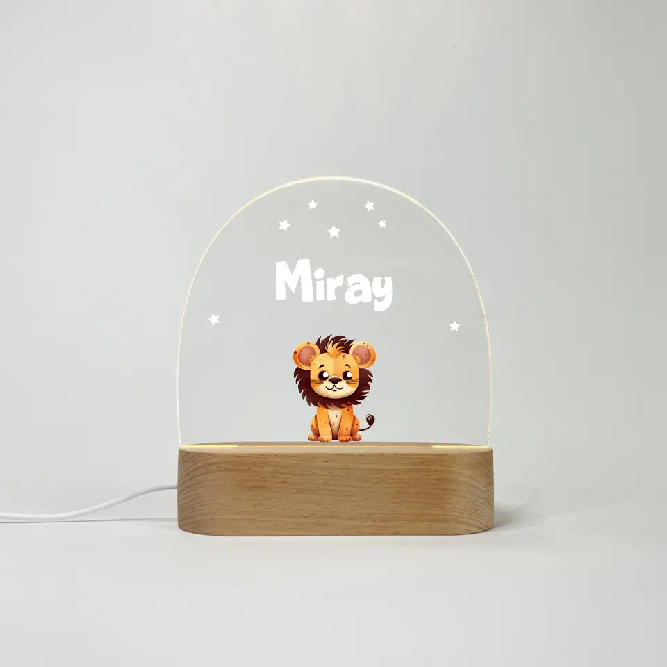Personaliserte LED-Nachtlampe für Kinder
"Baby Tiere"