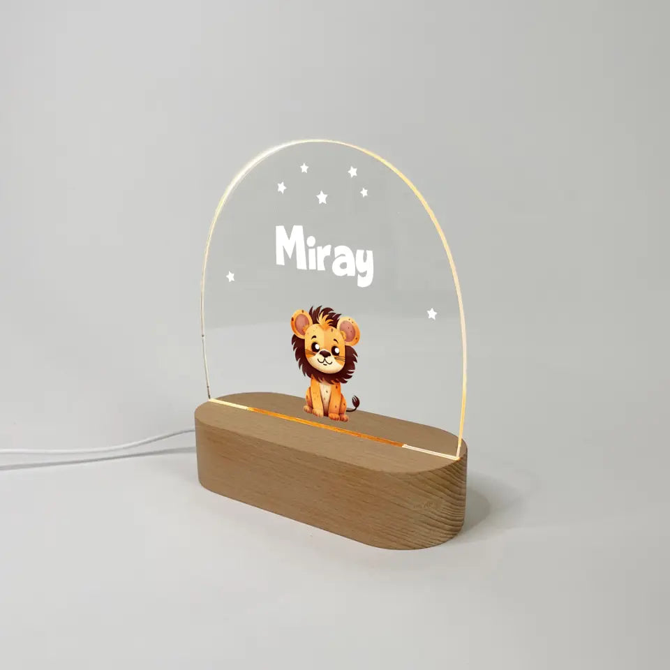 Personaliserte LED-Nachtlampe für Kinder
"Baby Tiere"