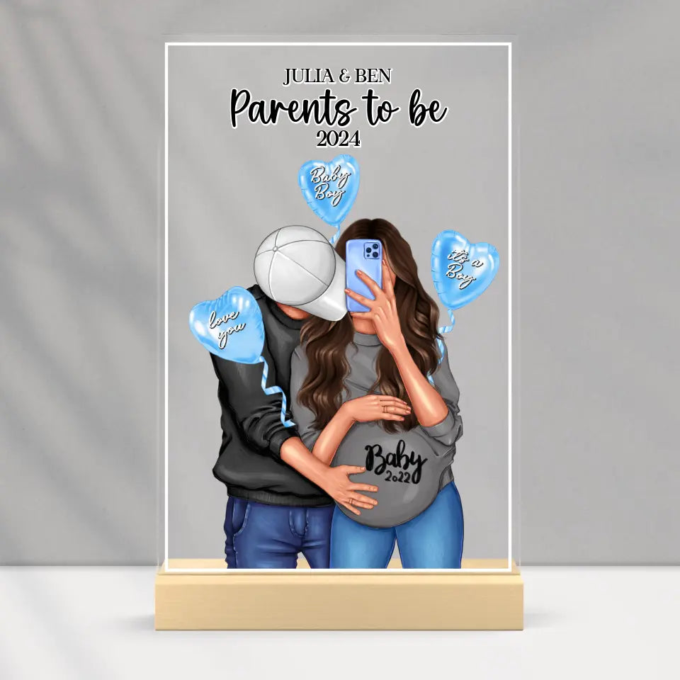 Acrylglas "Werdende Eltern"