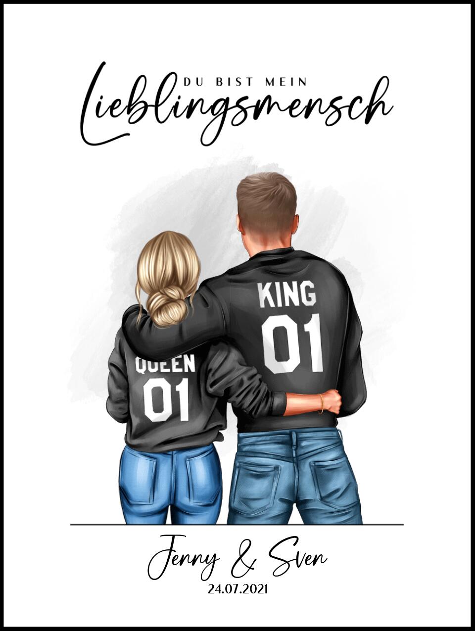 King & Queen Paar/Freunde