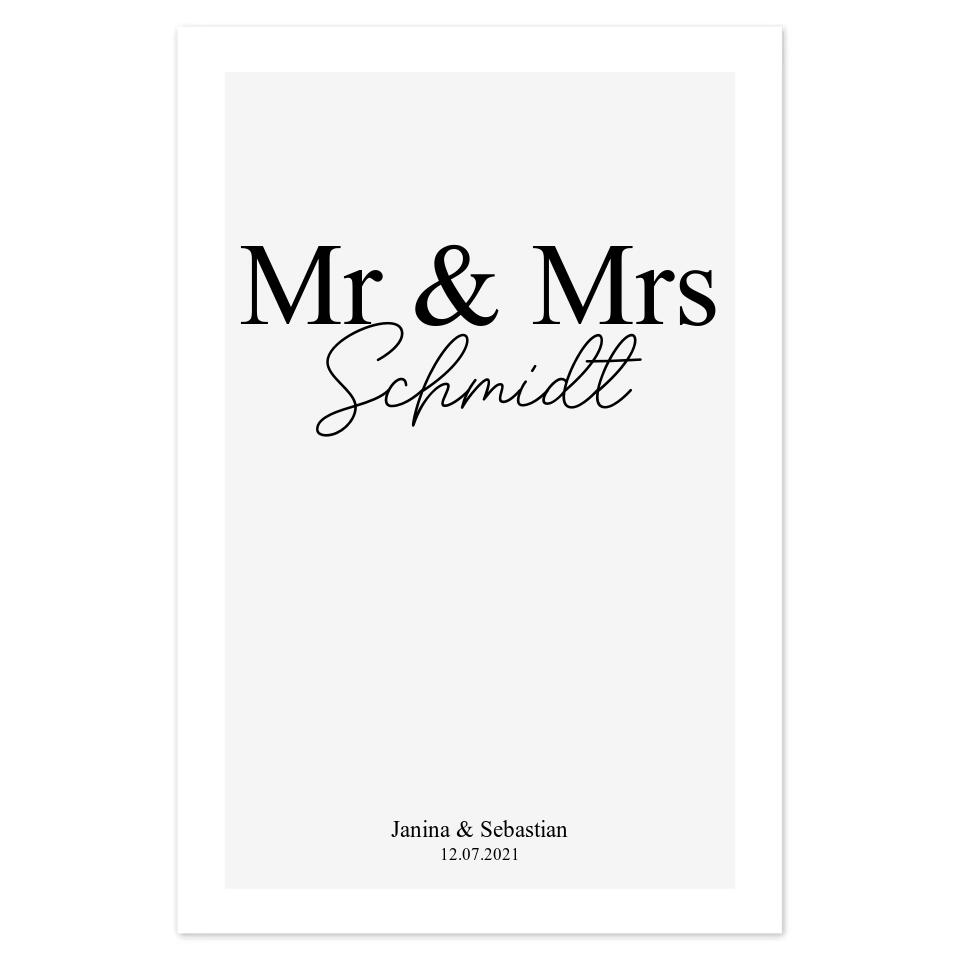 Mr & Mrs Poster