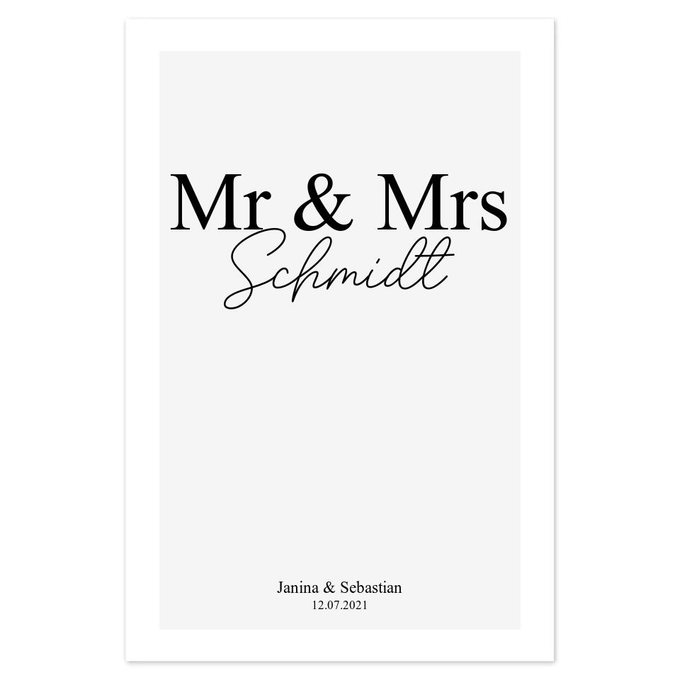 Mr & Mrs Poster
