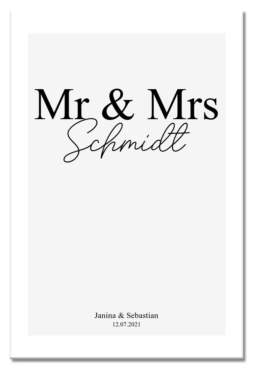 Mr & Mrs Poster