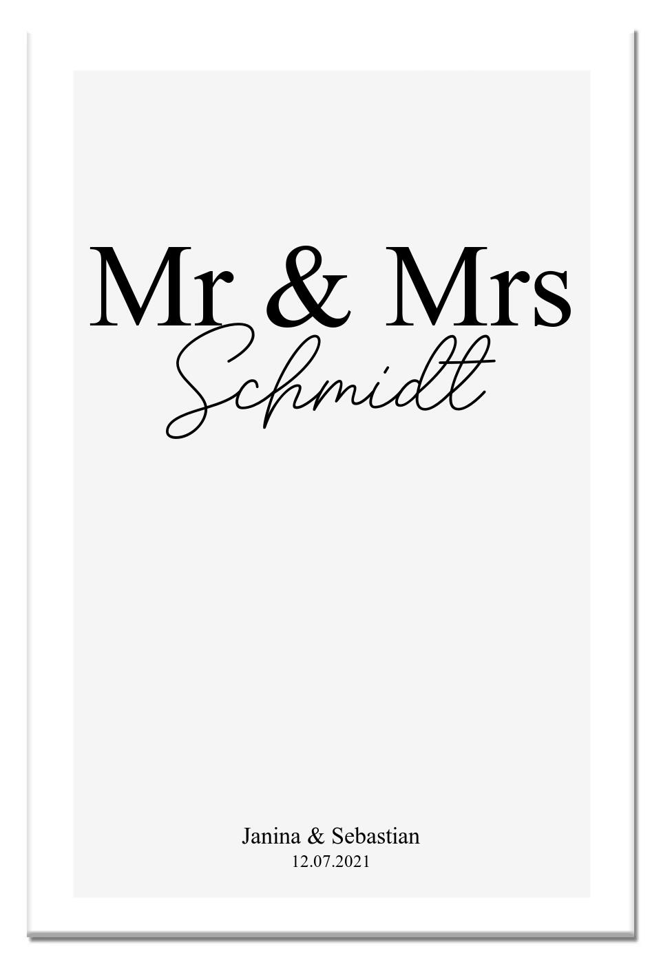 Mr & Mrs Poster
