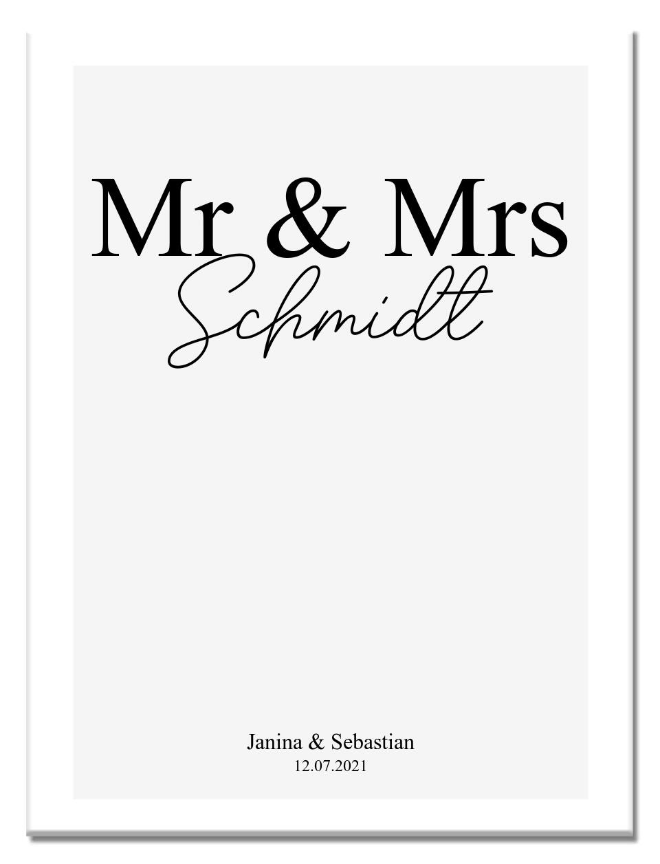 Mr & Mrs Poster