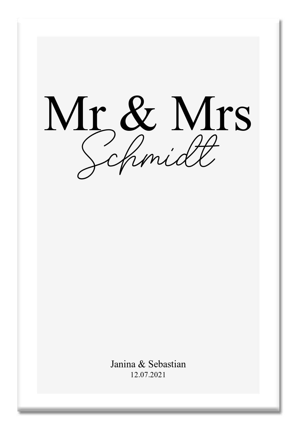 Mr & Mrs Poster