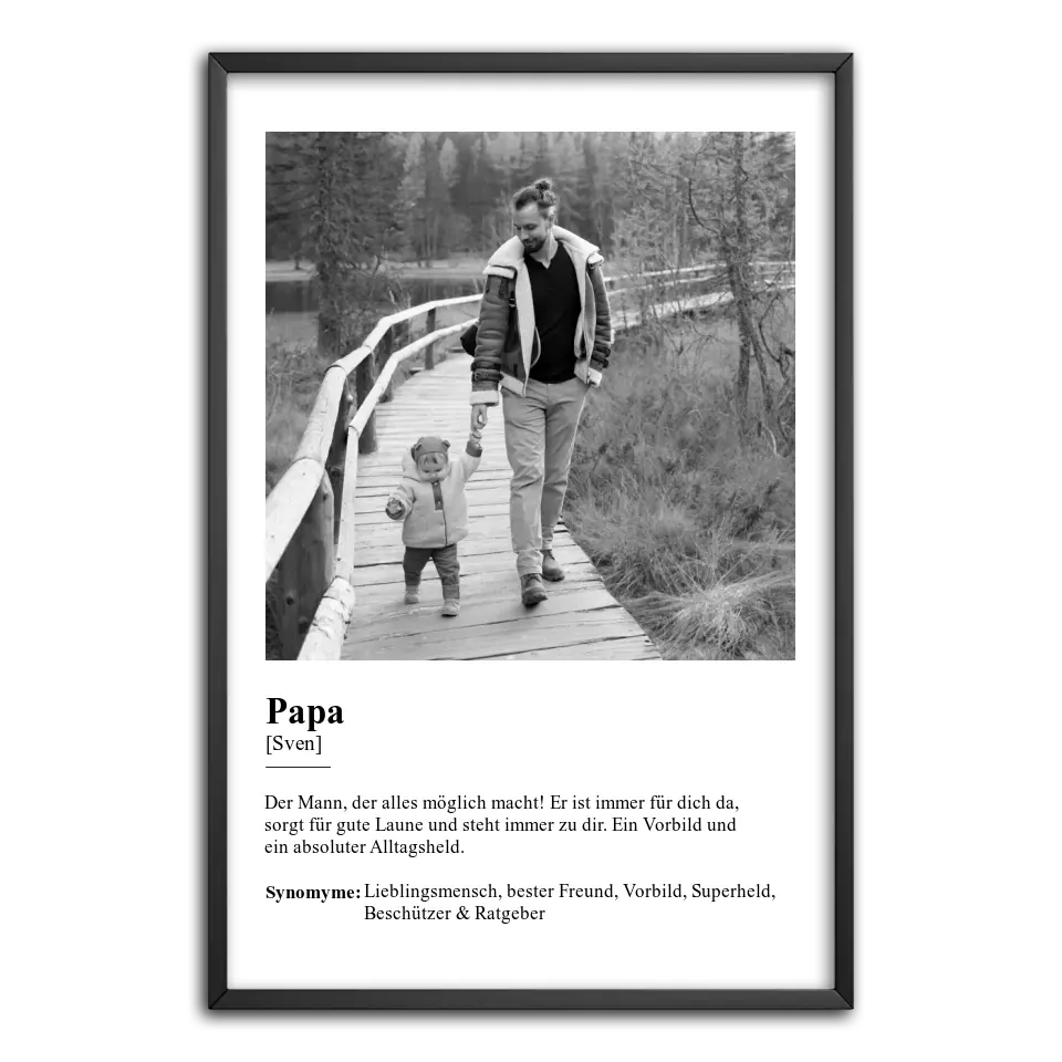 Definition "Papa" Fotoposter