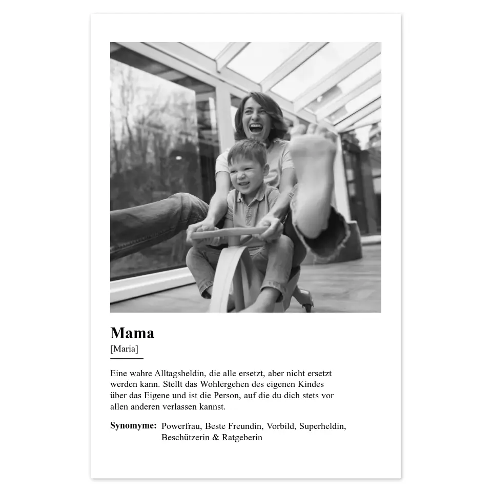 Definition "Mama" Fotoposter