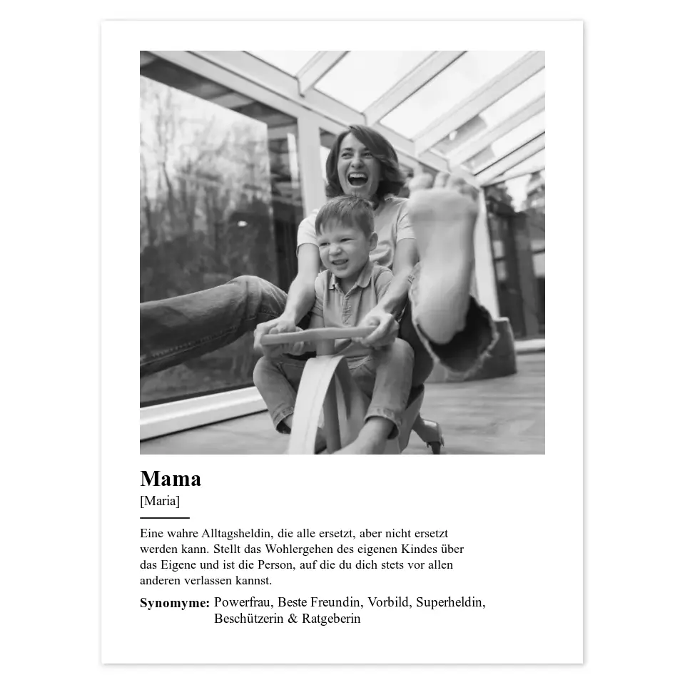 Definition "Mama" Fotoposter