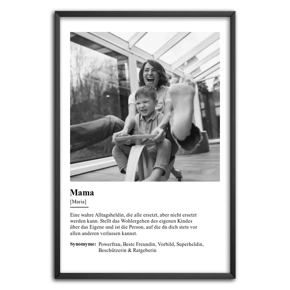 Definition "Mama" Fotoposter